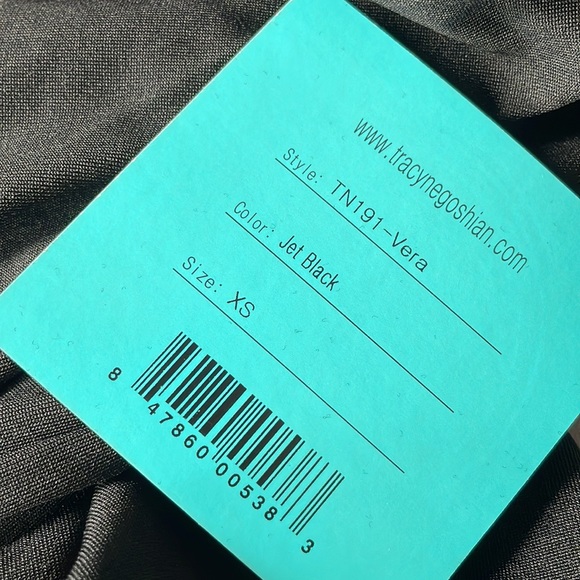 NWT Tracy Negoshian "Vera" black dress - Picture 3 of 3